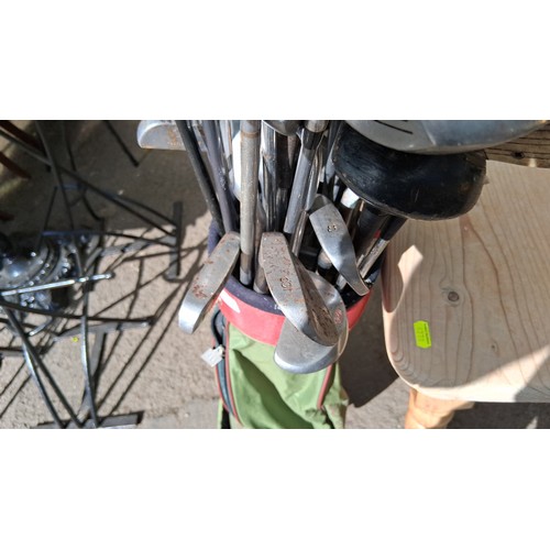 235 - A quantity of mixed golf clubs including Adams Golf driver, TaylorMade 200 Steel driver, Callaway Bi... 