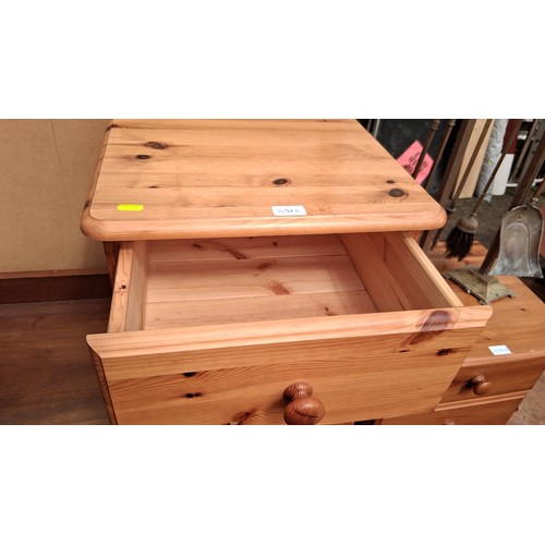 250C - Pair of pine bedsides, late 20th century, each fitted with a single drawer over a cupboard door, on ... 