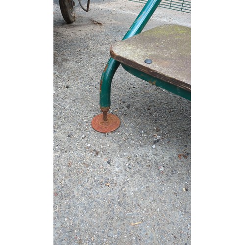 79 - Industrial steel four-step mobile stair.