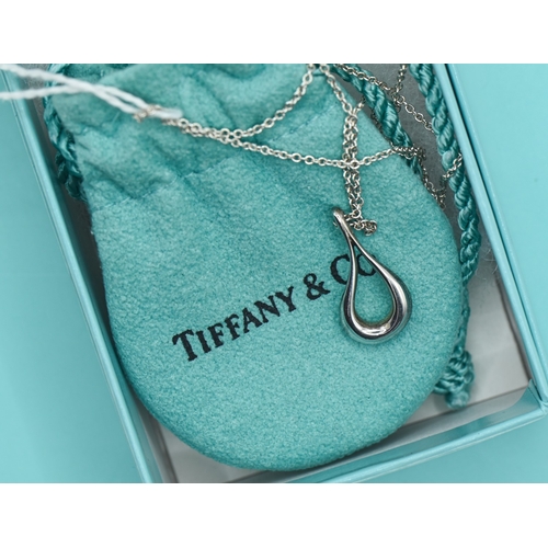 Elsa Peretti for Tiffany & Co. silver Open Teardrop pendant