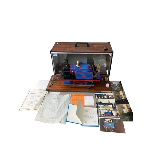 Lot 304: Hand-built model "Tich" 0-4-0 tank locomotive, originally serialised by LBSC (Curly Lawrence), in 3 1/2" gauge set-up; with additional paperwork and photographs
