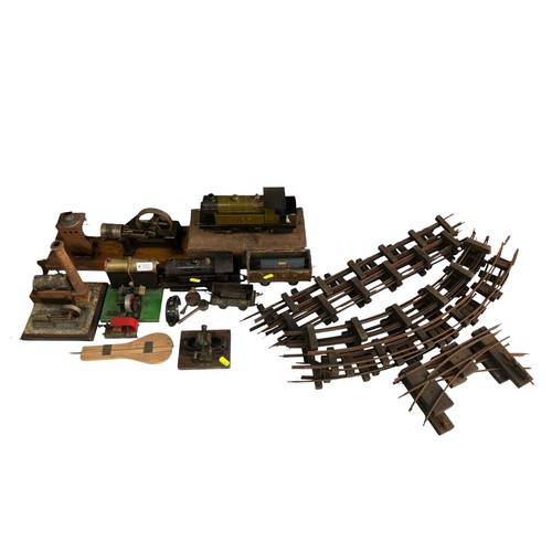 Lot 322: A collection of rail and steam-related items inc. 2 x Bowman Models tank locomotives (model 265 & 300) plus 2 x wagons; track for said models; SEL model 1550 "Major" steam plant; electric motor/demonstrator; live Bavarian model steam engine plant…