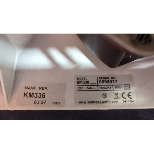 Kenwood KM336 stand mixer with stainless-steel mixing bowl, wire whisk ...