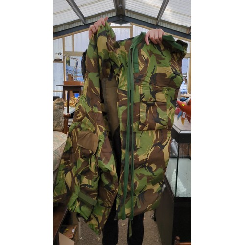 Military DPM camouflage garments, Jacket & Trousers. Jacket labelled ...