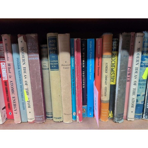 A large quantity of Atom, Bio-Chemistry & Nuclear Power books.