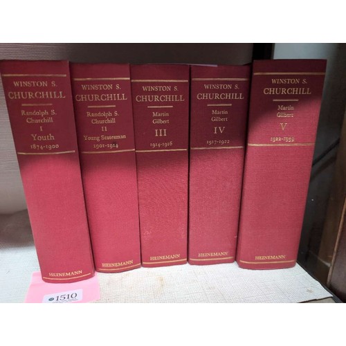 Winston Churchill volumes 1 to 5 written Randolph S Churchill & Martin ...