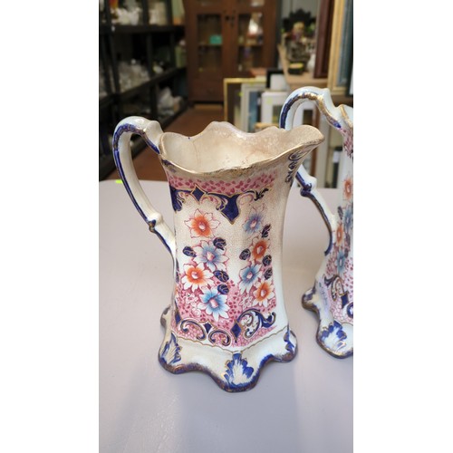 Thomas Rathbone & Co., three graduated Staffordshire earthenware jugs ...