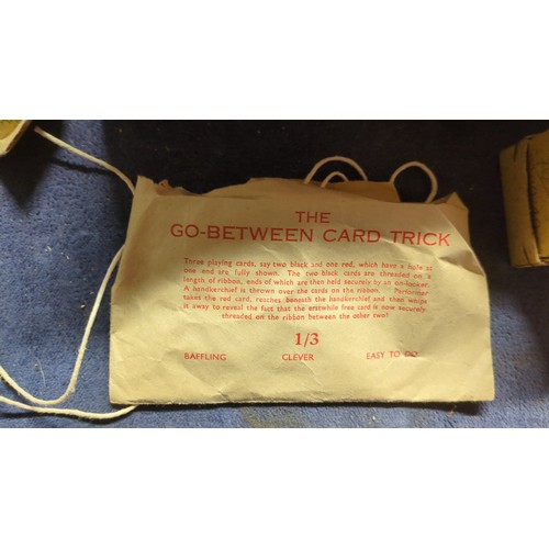 A collection of vintage conjuring tricks and apparatus, including ...