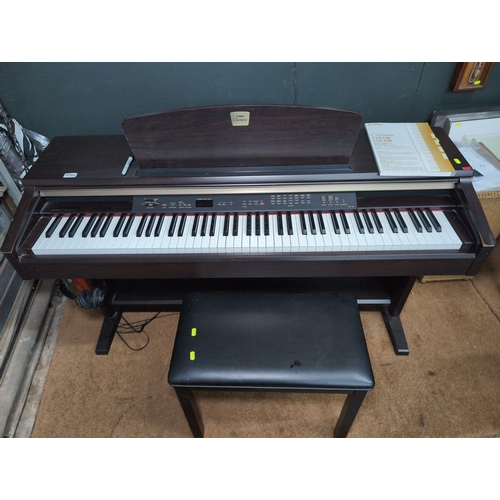 Lot 893A: Yamaha Clavinova CLP-120 88 key digital piano, tested in full working order. With manual.