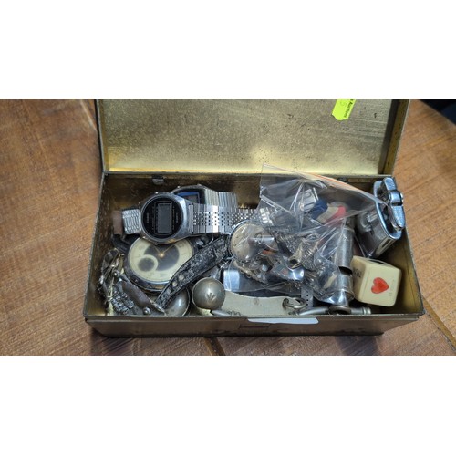 A collection of wristwatches, including a Casio digital example ...