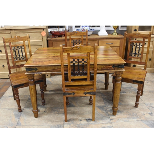 130 - DINING TABLE & 4 CHAIRS