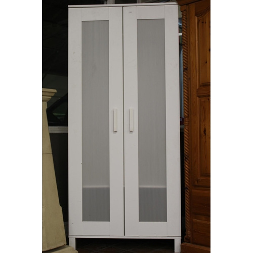 64 - WHITE DOUBLE WARDROBE