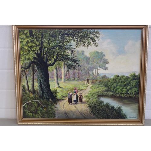 48 - GILT FRAMED OIL