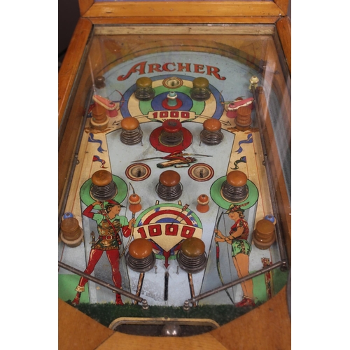 65 - EARLY ARCHER PIN BALL MACHINE not tested