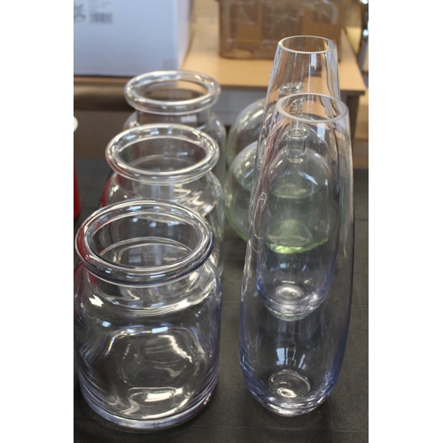 12 - 7 GLASS DISPLAY JARS