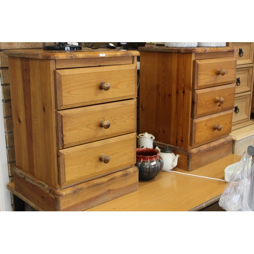 90 - PAIR PINE BEDSIDES