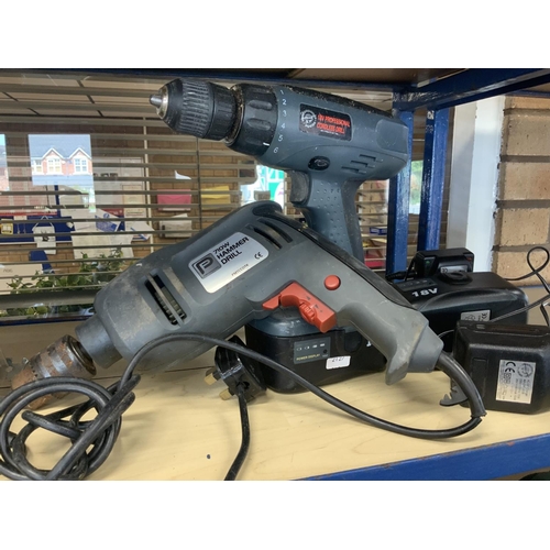 256 - 240V DRILL & CORDLESS DRILL