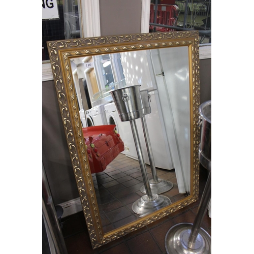 110 - LARGE GILT FRAMED MIRROR