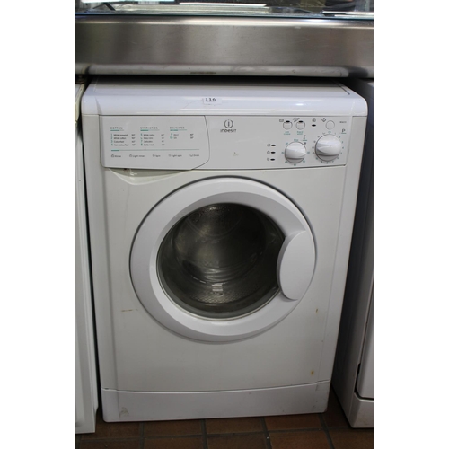 116 - INDESIT AUTO WASHER