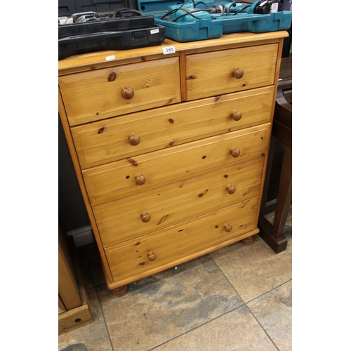 165 - 6 DRAW PINE CHEST