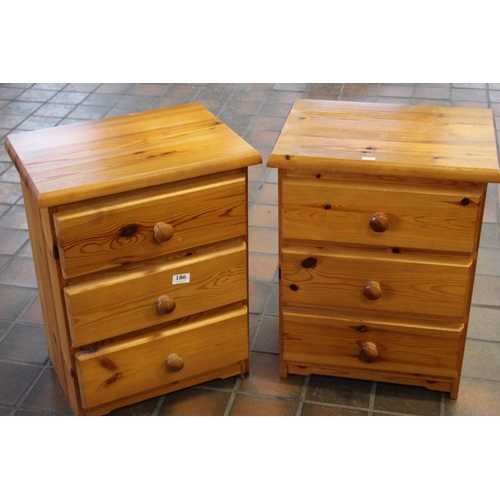 186 - PAIR OF PINE BEDSIDES