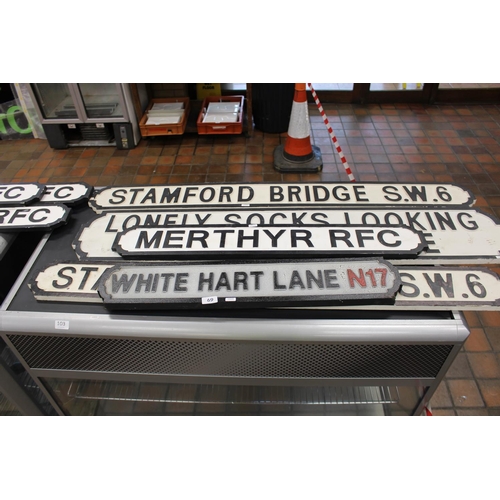 100 - 5 RUGBY FOOTBALL SIGNS