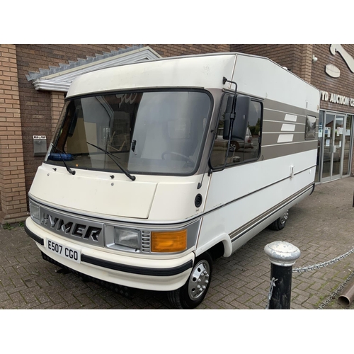 1988 HYMER FIAT DUCATO MOTORHOME -REF 'E507CGO' WITH V5/C DOCUMENT