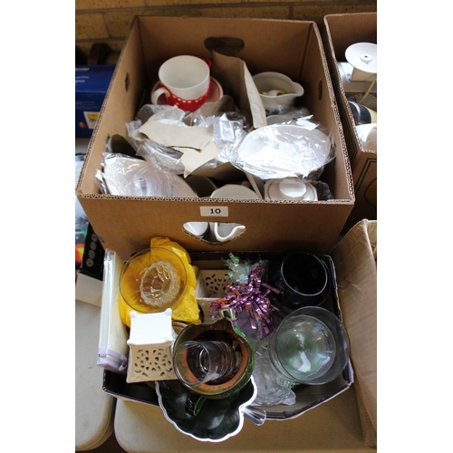 10 - SUNDRY BOX OF GLASS AND CHINA