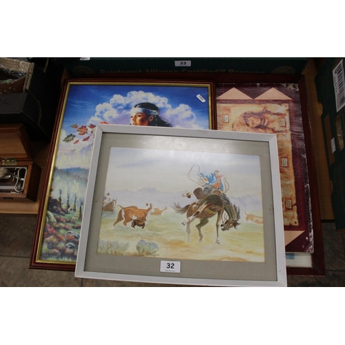 32 - INDIAN WALL ART PICTURES