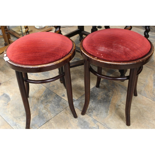 75 - PR BENTWOOD STOOLS