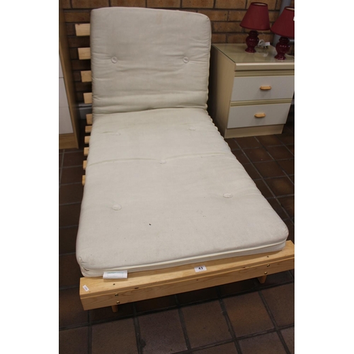 124 - FUTON WITH MATTRESS