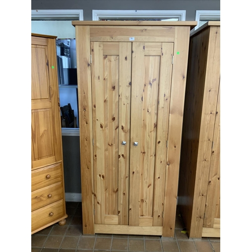 75 - DOUBLE PINE WARDROBE