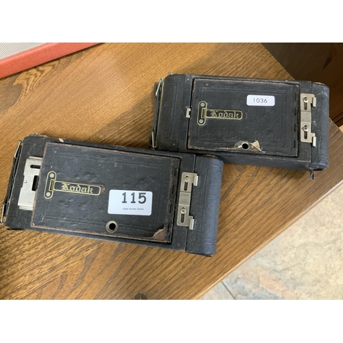 115 - 2 X EARLY KODAK CAMERAS