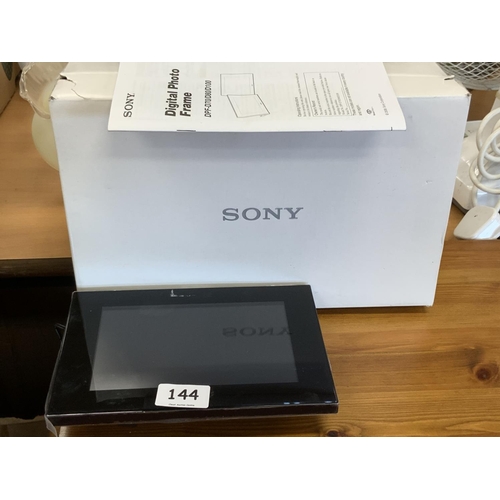 144 - SONY DIGITAL PHOTO FRAME IN BOX