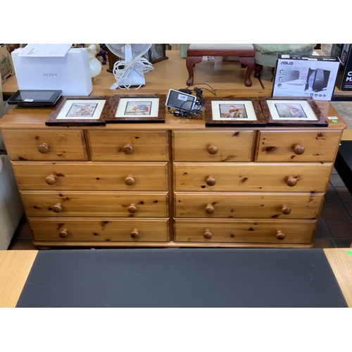 150 - 10 DRAW PINE SIDEBOARD