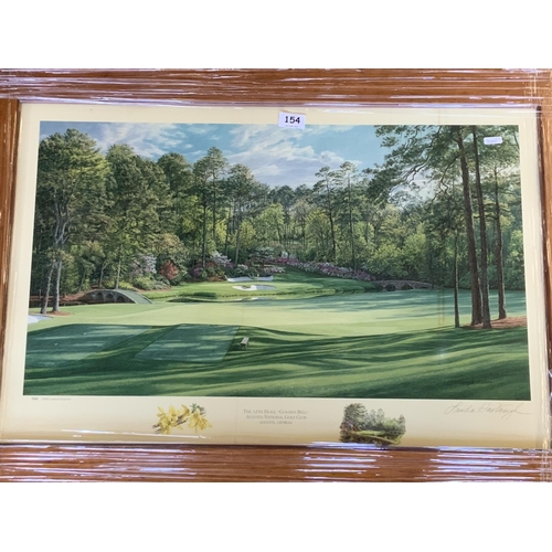 154 - LTD ETD GOLFING PRINT 12TH HOLE AUGUSTA