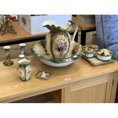 156 - Victorian jug & bowl set