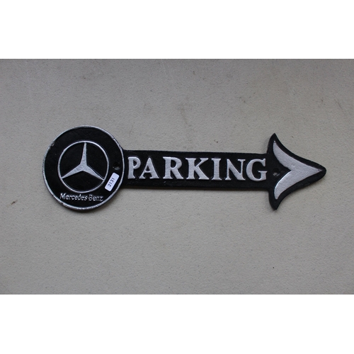 65 - CASTIRON MERCEDES-BENZ ARROW SIGN