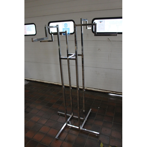 15 - CHROME CLOTHES DISPLAY STAND