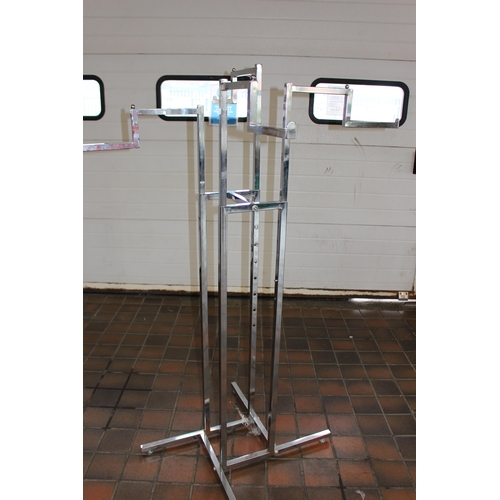 20 - CHROME CLOTHES DISPLAY STAND