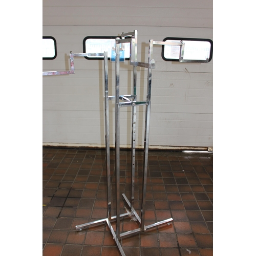 14 - CHROME CLOTHES DISPLAY STAND
