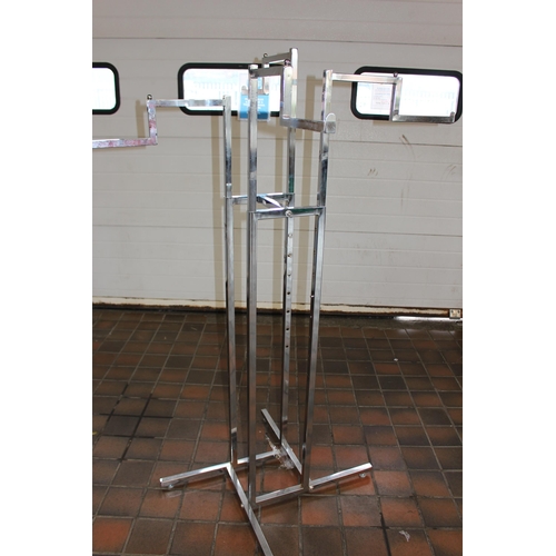 13 - CHROME CLOTHES DISPLAY STAND