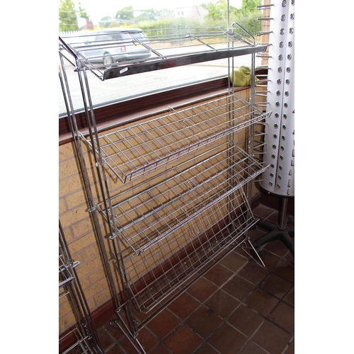 8 - CHROME SHOE DISPLAY STAND