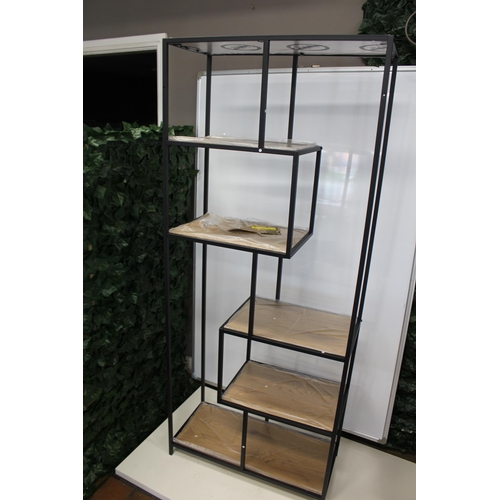 72 - Latitude Run-Romilda Bookcase Brown/ Black RRP£135.99