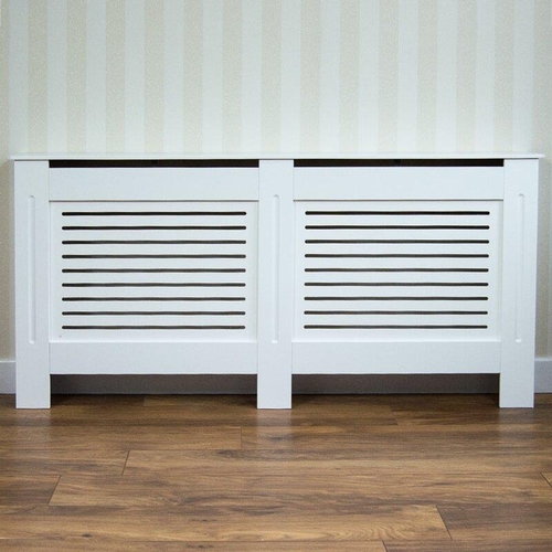 45 - Belfry Heating-Ressie Radiator Cover 80 H x 141 W x 16 D,  White RRP£55.53