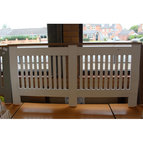36 - August Grove-Beacsfield Radiator Cover 80cm H x 165cm W x 16cm D, White RRP£50.52-