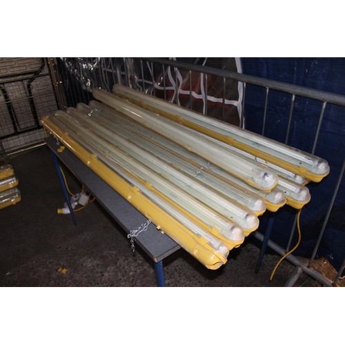 6 - 10 x 5ft FLOURESCENT WORK LIGHTS