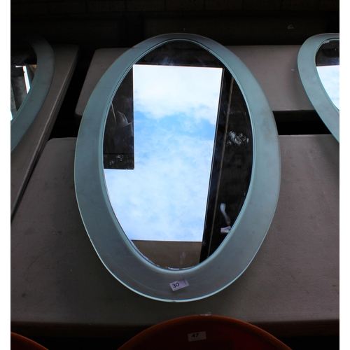 30 - LGE OVAL SALON MIRROR