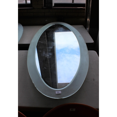 31 - LGE OVAL SALON MIRROR
