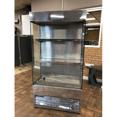215 - Illuminated display fridge with roll front